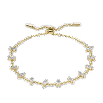 Fossil Womens Hazel Gold Brass Bracelet - Gold (USA Outlet) Straight Hair