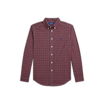 (Direct Mail from the United States) Polo Ralph Lauren Kids Checked Cotton Poplin Shirt Older Childrens Clothing