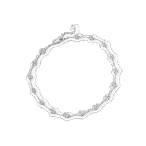 925 Sterling Silver Ross-Simons Diamond Stand Anklet - 9 Inch (USA Outlet) Straight