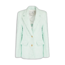 Hong Kong direct mail trendy luxury AJE womens Danielle notched metallic terry tweed blazer 2
