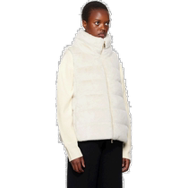 Hong Kong Direct Mail Trendy Luxury Herno Lady Beige Lady Faux Fur Down Vest