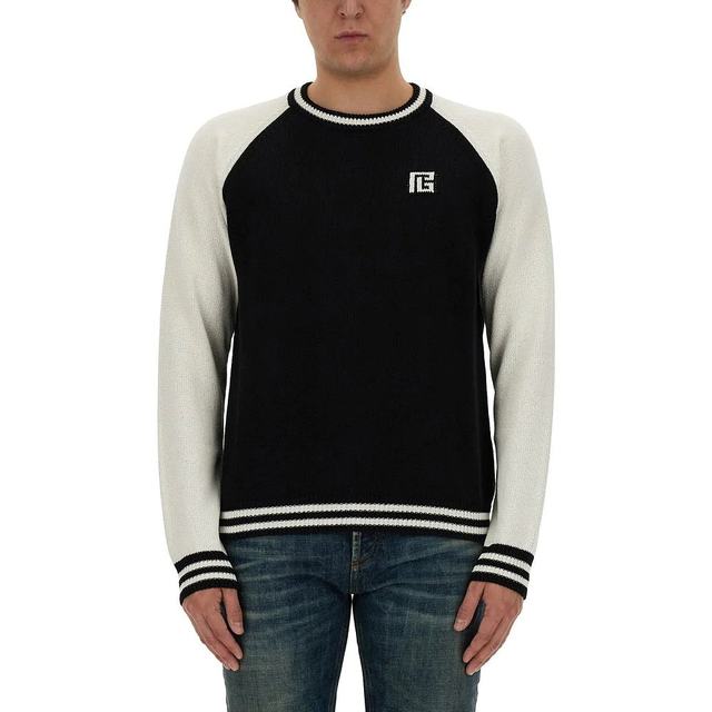 ຮ່ອງກົງ direct mail BALMAIN ເສື້ອ sweater ຜູ້ຊາຍ knitted CH0KD035KG39EAB