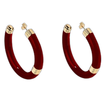 Hong Kong direct mail trendy luxury AurÉlie Bidermann womens Katt earrings KATBO01MG