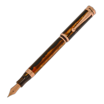Montegrappa Ducale Brown Fountain Pen (F) ISDUR2RW - Multicolor (USA Outlet)