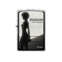 (Direct mail from Japan) ZIPPO Lighter Silver × Black EVA New Movie Edition Ayanami Rei Under the Moonlight