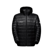 Japanese errand running MAMMUT Crag warm hooded jacket black S 1013-03410