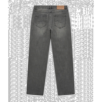 Korean direct mail COVERNAT denim brushed slim straight pants gray