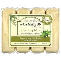 Hong Kong Direct Mail Hand and Body Soap at Home Rosemary Mint 4 pieces 3 pieces each 5 ounces 1