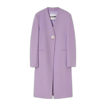 Hong Kong direct mail trendy luxury Jil Sander womens single-breasted cashmere coat J01AA0