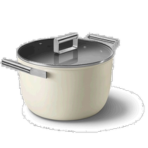 European direct mail SMEG CKFF2611 aluminum casserole stew pot soup pot 26cm milky white