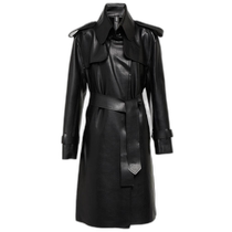 Hong Kong direct mail trendy luxury NORMA KAMALI womens imitation leather windbreaker 001388