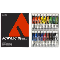 Japan direct mail Holbein acrylic paint 12ml 18 color set AU7392 paint Enogu acrylic