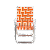 Korean direct mail LAWNCHAIR Classic Orange White DUW2727 American classic i
