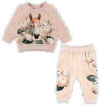 molo pink lily pony T-shirt - pink (American outlet) straight hair