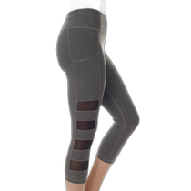 x by gottex Gray High Waisted Captain Capri Pocket Tights - Gray (USA