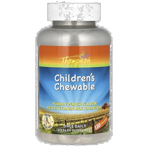 Hong Kong Straight Hair Thompson Childrens Chewable Tablets Multivitamin Supplement 120 Tablets