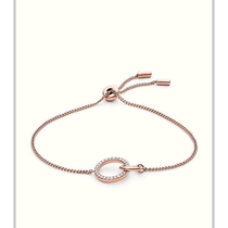 Fossil Womens Rose Gold Stainless Steel Chain Bracelet - Black (US Outlet) Straight Hair