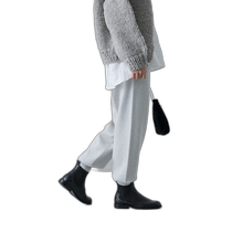 Japanese direct mail kagure womens cotton cashmere smooth knitted pants GA4724M004