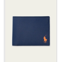 Japan direct mail Polo Ralph Lauren POLO RALPH LAUREN contrasting color leather wallet for men and women