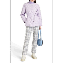 Hong Kong Direct Shipping Luxury Sandro Womens Belted Quilted Body Jacket