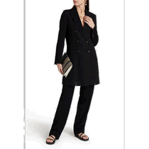 Hong Kong direct mail fashionable luxury Brunello Cucinelli womens beaded double-breasted cotton coat