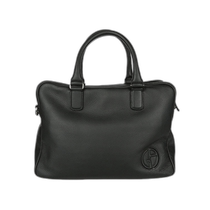 Hong Kong direct mail Giorgio Armani Giorgio Armani black cowhide logo casual mens official document