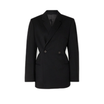 Hong Kong direct mail trendy luxury TOTÊME womens double-breasted wool suit jacket 223115