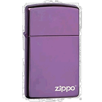 (Direct mail from Japan) ZIPPO lighter Abyss glossy purple LOGO decoration 28124ZL ZIPPO
