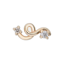 (Direct mail from the United States) bea bongiasca universal earrings butterfly gold diamond earrings