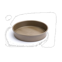 Cuisipro 9 5 x 2-Inch Round Steel Nonstick Bakeware and Cake Pan - Brown (U.S.