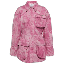 Hong Kong Direct Mail Luxury Blumarine Womens Camouflage Denim Work Jacket 0042