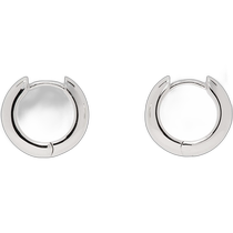 Hong Kong Direct Mail Trendy Luxury Numbering Men Silver #7010 Small Earrings 7010S