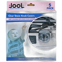 Hong Kong direct mail Jool Baby Products transparent electric stove knob cover 5 pieces