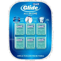 Korean direct mail OralB Oral B imported flat dental floss adult dental floss box portable dental floss stick family pack 44m*6