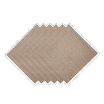DII Variegated Napkins (Set of 6) - Mushroom (American Outlet) Straight Hair