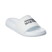 Alexander McQueen Pool Rubber Slippers - White (American Outlet) Straight Hair