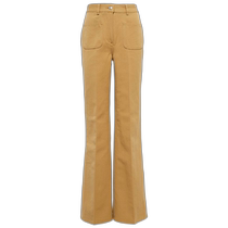 Hong Kong direct mail fashion luxury Loro Piana womens Danbeth wide-leg cotton linen long