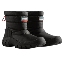 Hunter Womens Intrepid Black Snow Boots - Black (American Outlet) Straight Hair