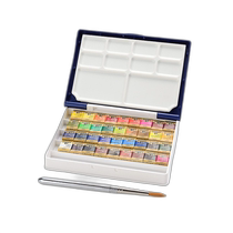 Direct mail from Japan Holbein watercolor pigment artist master solid color solid watercolor 3-piece set paint box