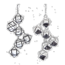 kurt s adler kurt adler 5 25 inch gemstone iron pendant set of 2 - more