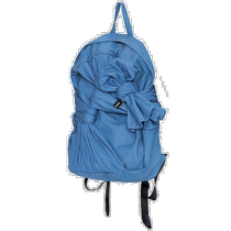 Korean direct mail iugamakaras universal backpack denim cowhide