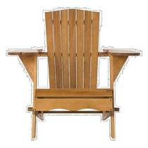 safaviehBreetel 2-piece Adirondack Chair Set - Natural (American Outlet) Straight
