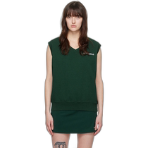 Hong Kong Direct Mail Fashion Luxury SPORTY RICH Womens Green Serif Vest VNAW2313FO