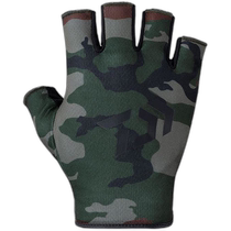 (Direct mail from Japan) Daiwa quick-drying gloves fingerless DG-6523 green camouflage L 8302208