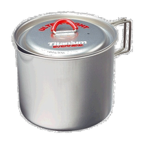 Self-operated｜Evernew camping pot titanium alloy high temperature resistance easy to carry foldable buckle 950ml