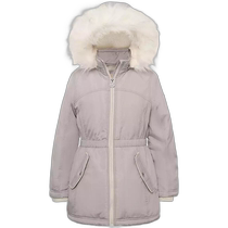 (Direct Mail from the U.S.) Michael Kors Big Girls Hooded Faux Fur Trim Parka Childrens Clothing