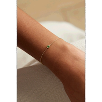 Hong Kong direct mail fashion luxury stone and strand womens jewelry diamond bracelet emerald gemstone