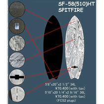 WATERRAMPAGE SPITFIRE 58 510 Hard Sole Water Rampage Sp