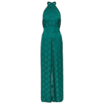 Hong Kong direct mail trendy luxury RIXO womens flower cut wide-leg jumpsuit 003717