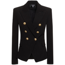 Hong Kong Direct Mail Fashionable Luxury Balmain Womens Wide Collar Viscose Crepe Jacket